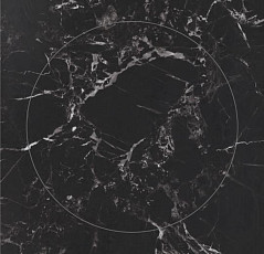 Кварцвиниловые полы Forbo Allura Material 63544DR7 black marble circle фото 1 | FLOORDEALER